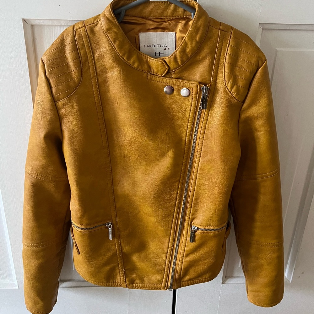 Faux leather girls jacket. Size 10. Brand, Habitual